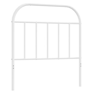 vidaXL Tête de lit métal blanc 80 cm