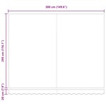 vidaXL Auvent Rétractable Vert et blanc 400 × 300 cm Tissu et Métal