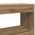 vidaXL Bibliothèque chêne artisanal 100 x 30 x 72 cm Bois d'ingénierie