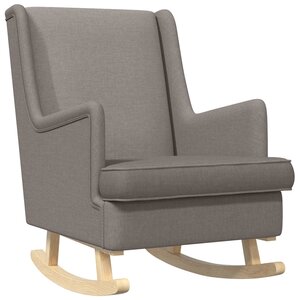 vidaXL Chaise à bascule Taupe 62 x 80 x 85 cm tissu