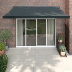 vidaXL Auvent rétractable anthracite 3x2 5 m tissu et aluminium