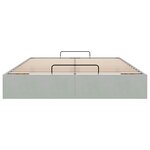 vidaXL Cadre de lit ottoman sans matelas gris clair 140x190 cm velours