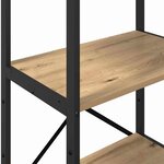 vidaXL Étagère Chêne artisanal 56 x 34 x 133 5 cm Bois d'ingénierie