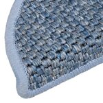vidaXL Tapis d'escalier autocollants 15 Pièces 56x17x3 cm Bleu