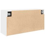 vidaXL Armoire murale de bain blanc 80x25x40 cm bois d'ingénierie