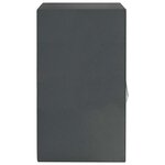 vidaXL Coffre-fort numérique électronique avec étagère Gris foncé 40x35x60 cm Acier