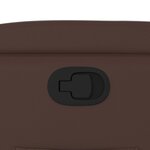 vidaXL Fauteuil inclinable Marron Similicuir
