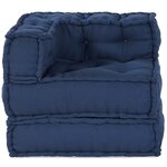 vidaXL Coussin Bleu 70 x 70 x 54 cm Polyester