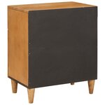 vidaXL Table de chevet avec tiroir Marron clair 50 x 33 x 60 cm