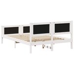 vidaXL Cadre de lit avec tête de lit Gris clair 160 x 200 cm tissu