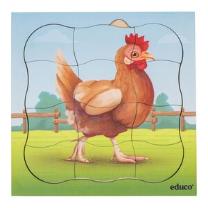 À la ferme - lot combiné  5 puzzles