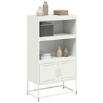 vidaXL Buffet haut blanc 68 5x38 5x123 5 cm acier