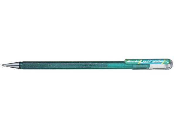 Stylo Roller Bleu Encre Gel Métallique