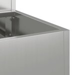 vidaXL Cache-pot de jardin Argent 90 x 90 x 35 cm Acier galvanisé