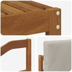 vidaXL Ensemble de canapés d'extérieur 4 pc Gris Naturel et Clair