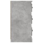 vidaXL Buffets 2 Pièces gris béton bois d'ingénierie