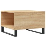 vidaXL Table basse chêne sonoma 55x55x36 5 cm bois d'ingénierie