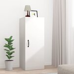 vidaXL Armoire murale suspendue Blanc brillant 34 5x34x90 cm