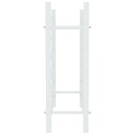 vidaXL Casier à bouteilles pour 36 bouteilles Blanc Métal