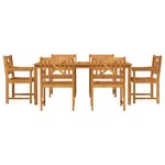 vidaXL Chaises de jardin 2 Pièces 56x56x90 cm Bois massif d'acacia