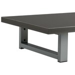 vidaXL Meuble de salle de bain en deux pièces Céramique Gris