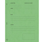 Dossiers de plaidoirie 'Pour / Contre'  vert EXACOMPTA