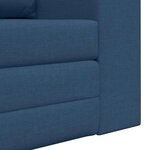 vidaXL Canapé-Lit Bleu 148 x 71 x 83 cm tissu