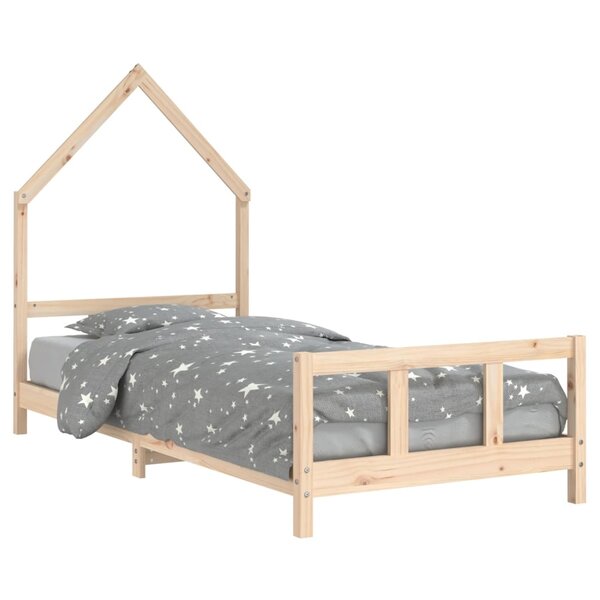 vidaXL Cadre de lit pour enfant 90x190 cm Bois de pin massif