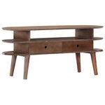 vidaXL Meuble TV 110x35x50 cm Bois d'acacia solide