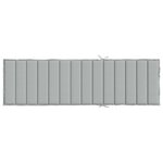 vidaXL Coussin de chaise longue gris clair mélangé 200x50x4 cm tissu