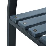 vidaXL Banc de jardin 120 cm Gris Bois