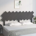 vidaXL Tête de lit Gris 178x3x80 5 cm Bois massif de pin