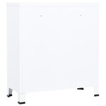 vidaXL Coffre de rangement industriel Blanc 90x40x100 cm Acier
