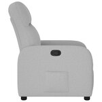 vidaXL Fauteuil inclinable gris nuage tissu