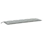 vidaXL Coussins de banc de jardin lot de 2 gris clair mélangé tissu