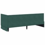 vidaXL Cadre de lit d'angle Vert foncé 80 x 200 cm Velours