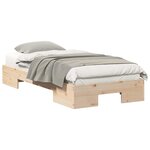 vidaXL Cadre de lit Marron 75 x 190 cm