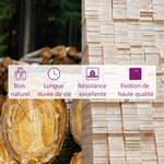 vidaXL Canapés centraux de jardin 2 Pièces Bois de pin massif