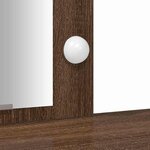 vidaXL Table de Toilette Marron 102 x 33 x 135 cm Bois d'ingénierie