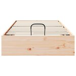 vidaXL Cadre de lit ottoman avec rangement Naturel 90 x 200 cm