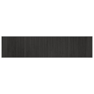 vidaXL Tapis rectangulaire gris 70x300 cm bambou