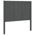 vidaXL Tête de lit Gris 80 5x4x100 cm Bois massif de pin