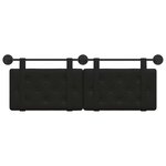 vidaXL Tête de lit suspendue Noir Simili cuir