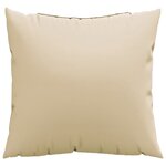 vidaXL Coussins de canapé lot de 4 beige 50x50 cm tissu