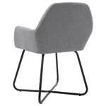 vidaXL Chaises à manger lot de 6 gris clair tissu