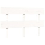 vidaXL Cadre de lit avec tête de lit blanc 120x200 cm bois massif
