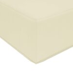vidaXL Coussin de canapé d'extérieur Crème 80 x 80 x 8 cm Polyester
