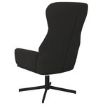 vidaXL Chaise de relaxation Noir Velours