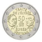 2 euros commémorative Allemagne 2013 - Traitée de l'Elysée.