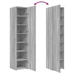 vidaXL Buffet haut sonoma gris 40x42 5x185 cm bois d'ingénierie